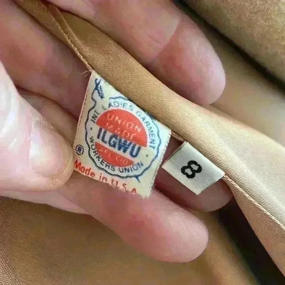 Regency Camel Hair Dbl breasted 6Buttons, Cuffed Sleeves Excellent Condition sz8 - Picture 12 of 14